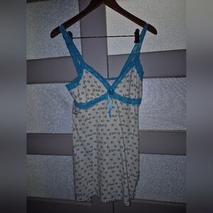 Disney Bambi Blue Lace Trim Pajama Dress